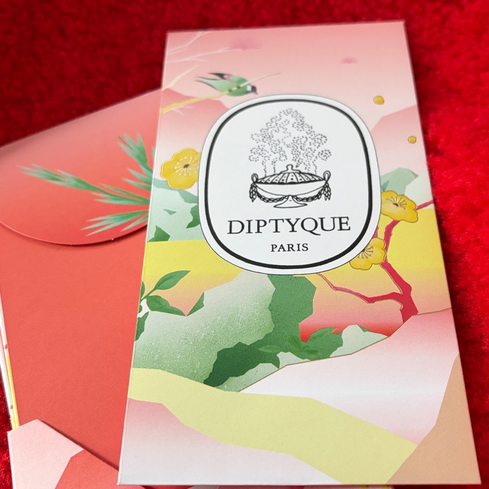 Diptyque LAMEI Lunar New Year Envelopes set of eight 2026 Diptyque Red Envelope